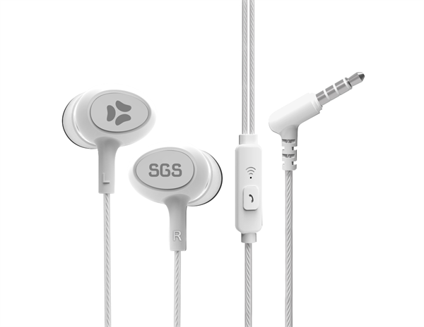 Bean MUSIC SGS Auricolare Stereo Jack 3.5mm White