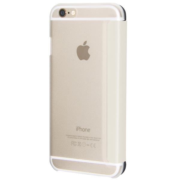 #MERCURY CUSTODIA A LIBRO IPHONE 6 GREY CON RETRO TRASPARENTE