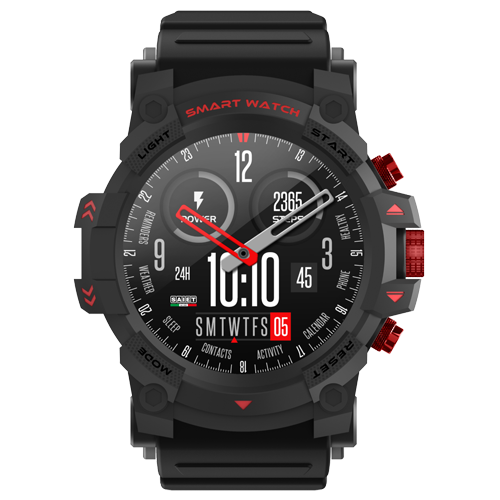 Saiet Smartwatch IP68 Rugged STW02 Nero Warrior