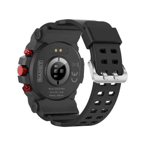 Saiet Smartwatch IP68 Rugged STW02 Nero Warrior
