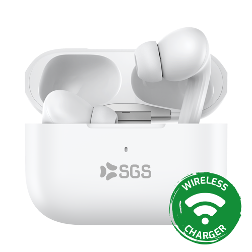 SGS AIR S5 Auricolari Wireless TWS Con Tecnologia ANC Col.White
