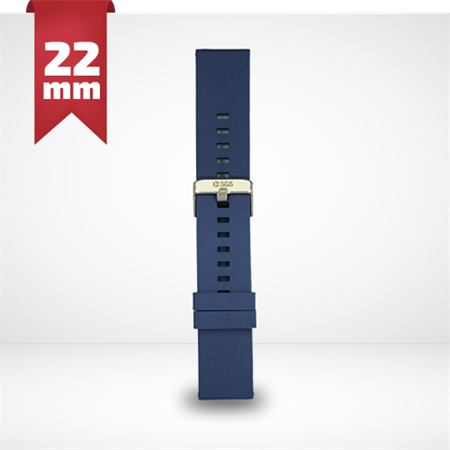 Cinturino Per Smartwatch 22mm In Silicone - Blu
