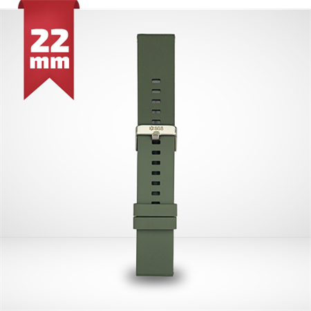 Cinturino Per Smartwatch 22mm In Silicone - Verde