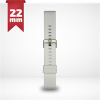 Cinturino Per Smartwatch 22mm In Silicone - Bianco