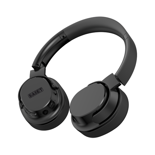 SAIET Cuffie Wireless Con Base Di Ricarica - TV/PC/SMARTPHONE