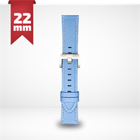 Cinturino Per Smartwatch 22mm In Pelle - Blue