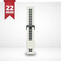 Cinturino Per Smartwatch 22mm In Silicone - Nero E Bianco