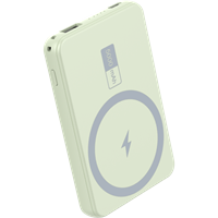 Powerbank 5000 mAh Wireless MAGSAFE 15W - Output TPC 20W - Green