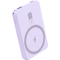 Powerbank 5000 mAh Wireless MAGSAFE 15W - Output TPC 20W Violet