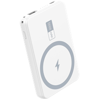 Powerbank 5000 mAh Wireless MAGSAFE 15W - Output TPC 20W - White