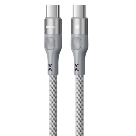 WIRE Cavo Dati/Carica 60W TypeC/TypeC 1 Metro Silver