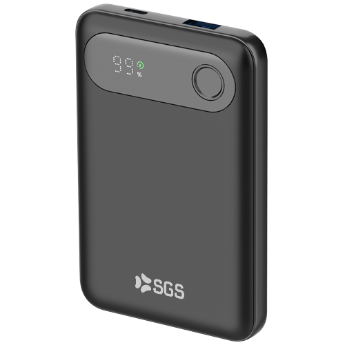 Powerbank 10000mAh Output USB/TPC - Input TPC - Black Retrò