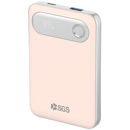 Powerbank 10000mAh Output USB/TPC - Input TPC - Pink Retrò