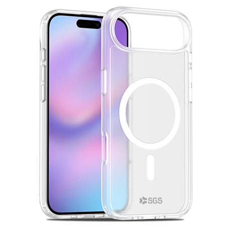 Shield Custodia TPU Magsafe Iphone 17 Air - Trasparente e Bianco