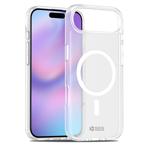 Shield Custodia TPU Magsafe Iphone 17 Air - Trasparente e Bianco