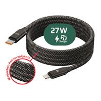 BRAID Cavo Magnetico PD27w Dati/Carica Typec/Lightning 1 Metro